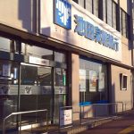 吹田市旭通商店街にある銀行、池田泉州銀行吹田支店の外観