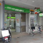 吹田市旭通商店街にある信用金庫、北おおさか信用金庫の外観