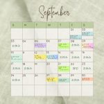 トコトコ9月の予定表です